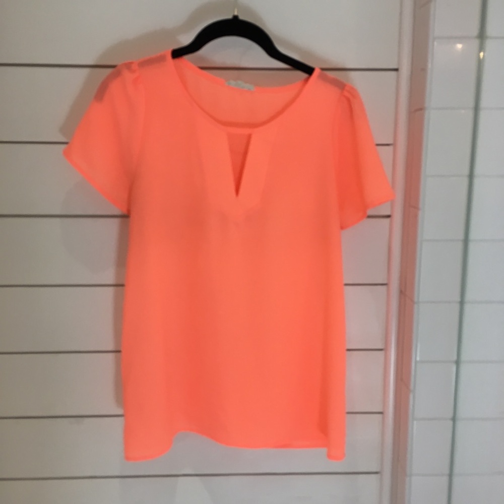 Vestique neon orange top